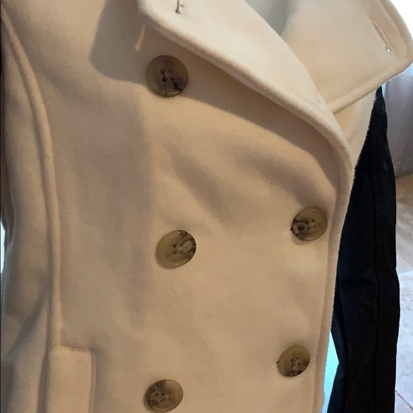 Aeropostale wool faux leather coat - Picture 4 of 6